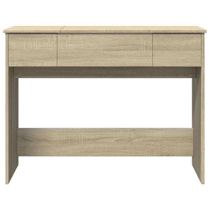 Masă de toaletă cu oglindă, stejar sonoma, 100x45x76 cm - WALTI WALTI