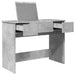 Masă de toaletă cu oglindă, gri beton, 100x45x76 cm - WALTI WALTI