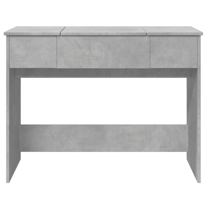 Masă de toaletă cu oglindă, gri beton, 100x45x76 cm - WALTI WALTI