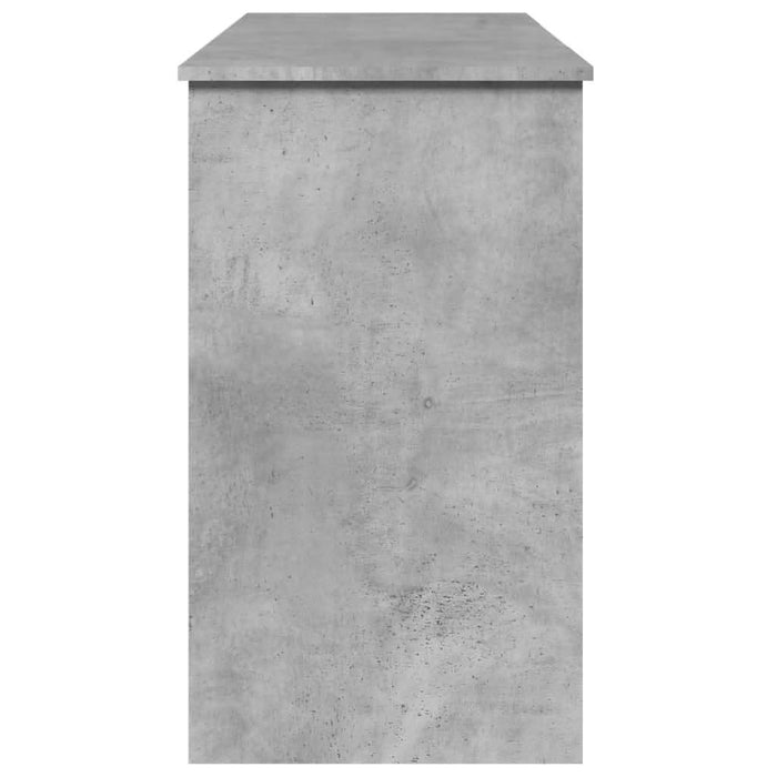 Masă de toaletă cu oglindă, gri beton, 100x45x76 cm - WALTI WALTI
