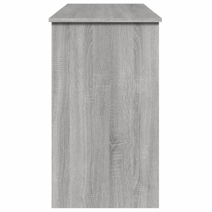 Masă de toaletă cu oglindă, gri sonoma, 100x45x76 cm WALTI