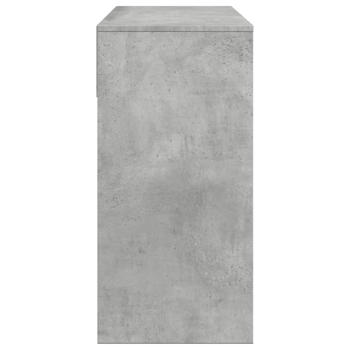 Masă de toaletă cu oglindă, gri beton, 80x39x80 cm - WALTI WALTI