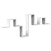 Raft de perete, alb, 104,5x10x43 cm, lemn prelucrat - WALTI WALTI