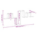Raft de perete, alb, 104,5x10x43 cm, lemn prelucrat - WALTI WALTI