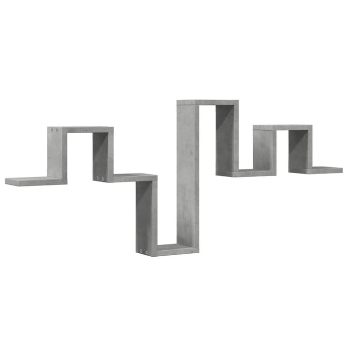 Raft de perete, gri beton, 104,5x10x43 cm , lemn prelucrat - WALTI WALTI