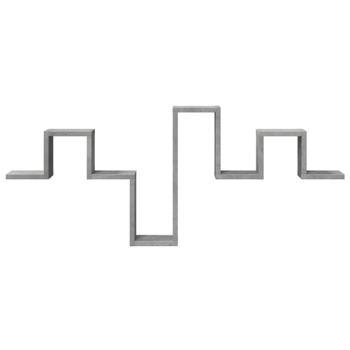 Raft de perete, gri beton, 104,5x10x43 cm , lemn prelucrat - WALTI WALTI