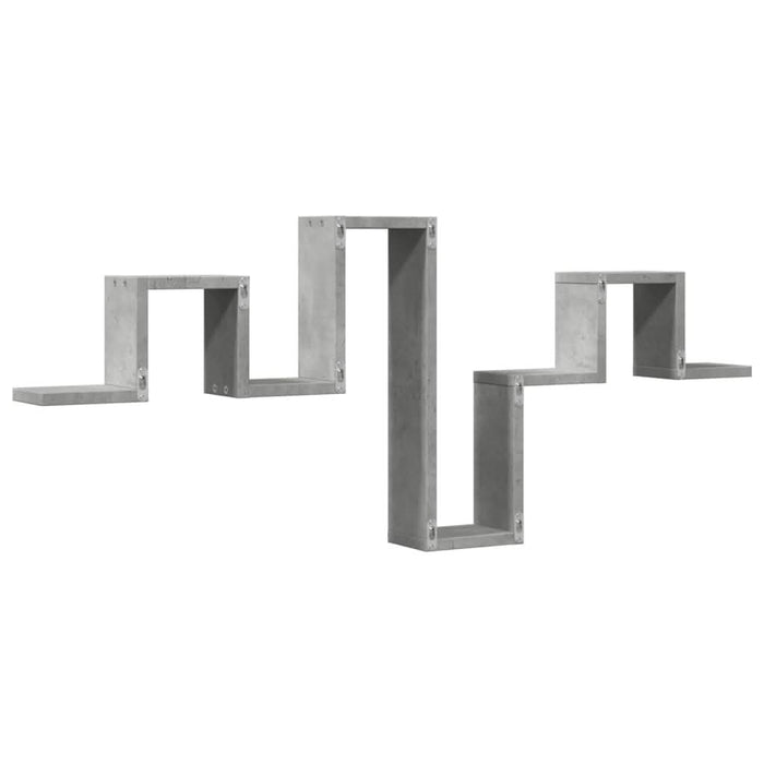 Raft de perete, gri beton, 104,5x10x43 cm , lemn prelucrat - WALTI WALTI