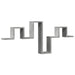 Raft de perete, gri beton, 104,5x10x43 cm , lemn prelucrat - WALTI WALTI
