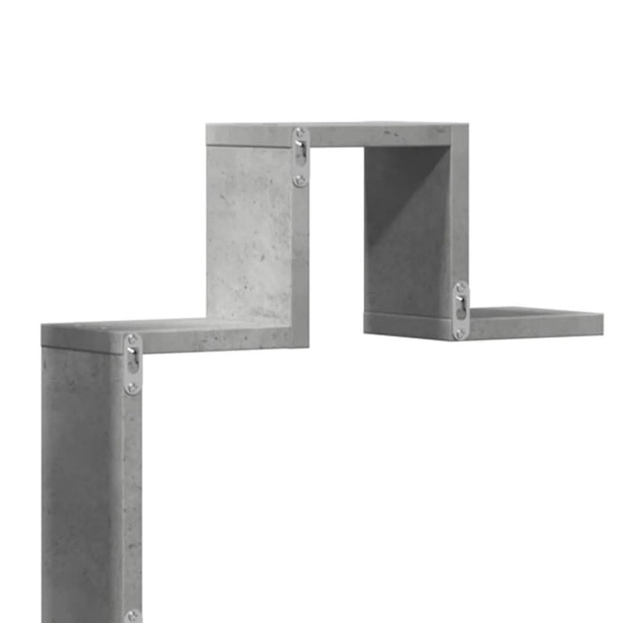 Raft de perete, gri beton, 104,5x10x43 cm , lemn prelucrat - WALTI WALTI