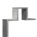 Raft de perete, gri beton, 104,5x10x43 cm , lemn prelucrat - WALTI WALTI