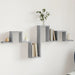 Raft de perete, gri beton, 104,5x10x43 cm , lemn prelucrat - WALTI WALTI