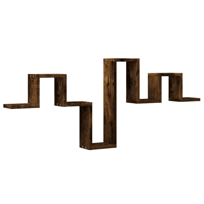 Raft de perete, stejar fumuriu, 104,5x10x43 cm, lemn prelucrat - WALTI WALTI