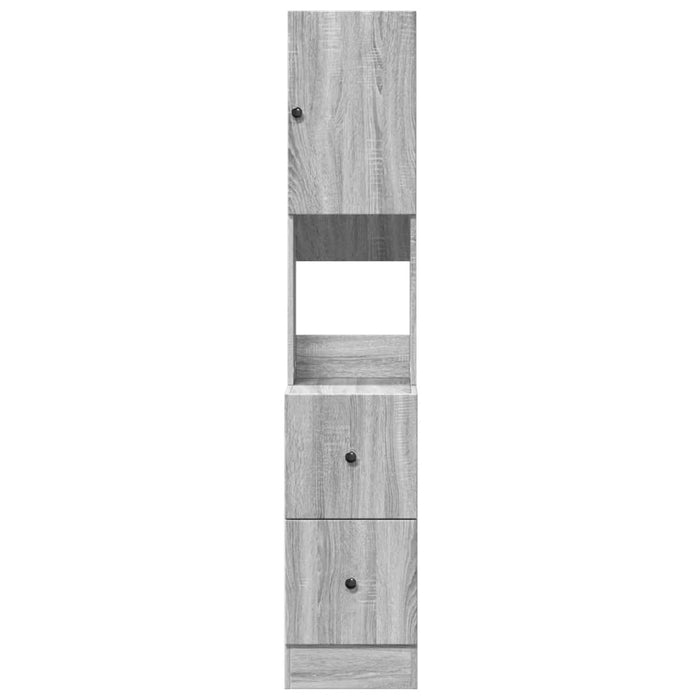 Dulap de bucătărie, gri sonoma, 35x50x180 cm lemn prelucrat - WALTI WALTI