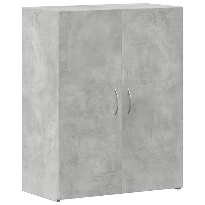 Fișet, gri beton, 60x32x77,5 cm, lemn prelucrat - WALTI WALTI