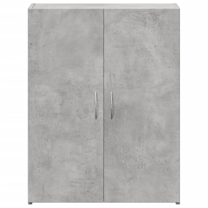Fișet, gri beton, 60x32x77,5 cm, lemn prelucrat - WALTI WALTI