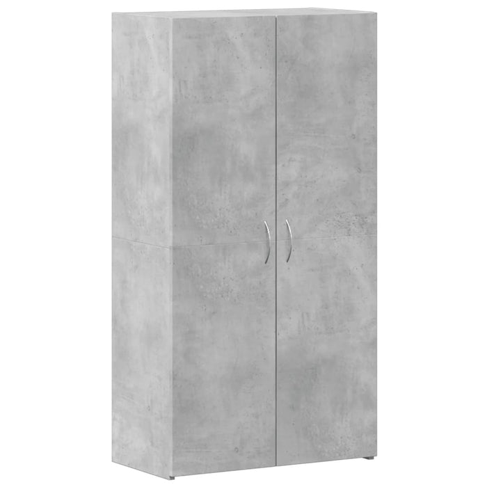 Fișet, gri beton, 60x32x115 cm, lemn prelucrat - WALTI WALTI