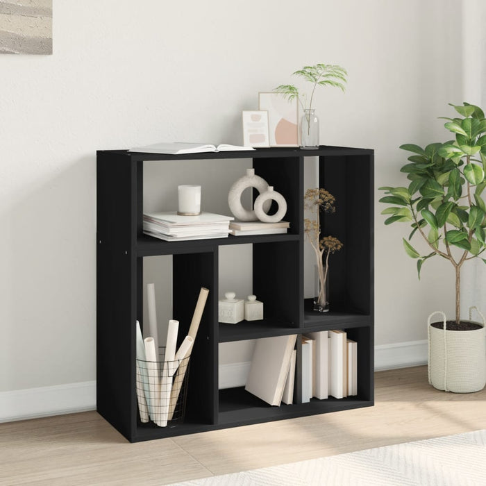 Dulap TV, 2 buc., negru, 75x30x50 cm, lemn prelucrat - WALTI WALTI