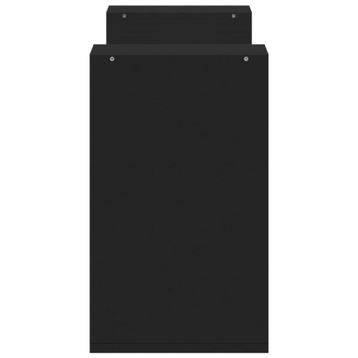 Dulap TV, 2 buc., negru, 75x30x50 cm, lemn prelucrat - WALTI WALTI