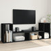 Dulap TV, 2 buc., negru, 75x30x50 cm, lemn prelucrat - WALTI WALTI