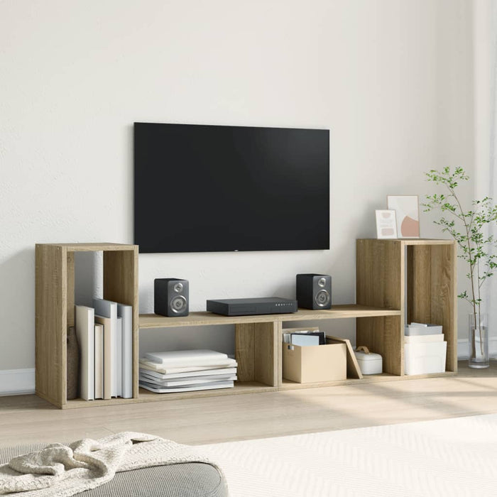 Dulap TV, 2 buc., stejar sonoma, 75x30x50 cm, lemn prelucrat - WALTI WALTI