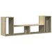 Dulap TV, 2 buc., stejar sonoma, 75x30x50 cm, lemn prelucrat - WALTI WALTI