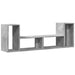 Dulapuri TV, 2 buc., gri beton, 75x30x50 cm, lemn prelucrat - WALTI WALTI