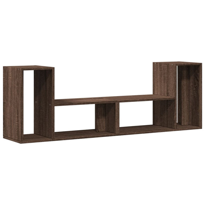 Dulap TV, 2 buc., stejar maro, 75x30x50 cm, lemn prelucrat - WALTI WALTI