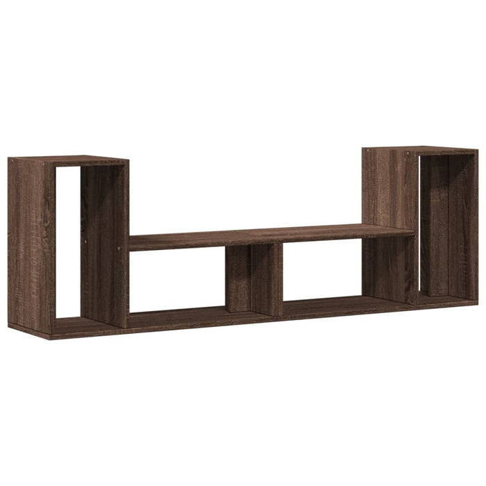 Dulap TV, 2 buc., stejar maro, 75x30x50 cm, lemn prelucrat - WALTI WALTI