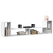 Dulap TV, 2 buc., alb, 100x30x50 cm, lemn prelucrat - WALTI WALTI