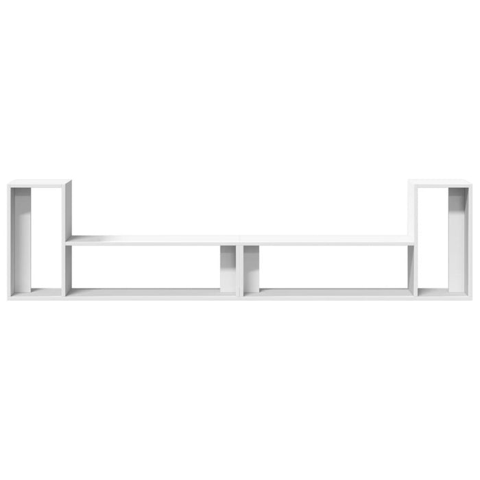 Dulap TV, 2 buc., alb, 100x30x50 cm, lemn prelucrat - WALTI WALTI