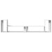 Dulap TV, 2 buc., alb, 100x30x50 cm, lemn prelucrat - WALTI WALTI