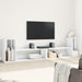 Dulap TV, 2 buc., alb, 100x30x50 cm, lemn prelucrat - WALTI WALTI
