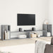 Dulap TV, 2 buc., gri beton, 100x30x50 cm, lemn prelucrat - WALTI WALTI