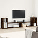 Dulap TV, 2 buc., stejar fumuriu, 100x30x50 cm, lemn prelucrat - WALTI WALTI