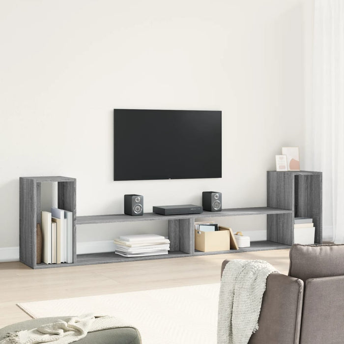 Comodă TV, 2 buc., gri sonoma, 100x30x50 cm, lemn prelucrat - WALTI WALTI