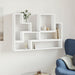 Raft de perete, alb, 96x12x64 cm, lemn prelucrat - WALTI WALTI