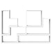 Raft de perete, alb, 96x12x64 cm, lemn prelucrat - WALTI WALTI