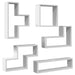 Raft de perete, alb, 96x12x64 cm, lemn prelucrat - WALTI WALTI