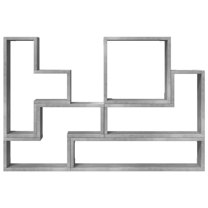 Raft de perete, gri beton, 96x12x64 cm, lemn prelucrat - WALTI WALTI