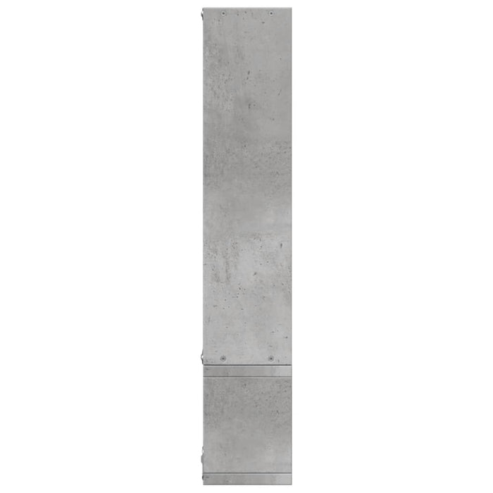 Raft de perete, gri beton, 96x12x64 cm, lemn prelucrat - WALTI WALTI