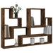 Raft de perete, stejar fumuriu, 96x12x64 cm, lemn prelucrat - WALTI WALTI
