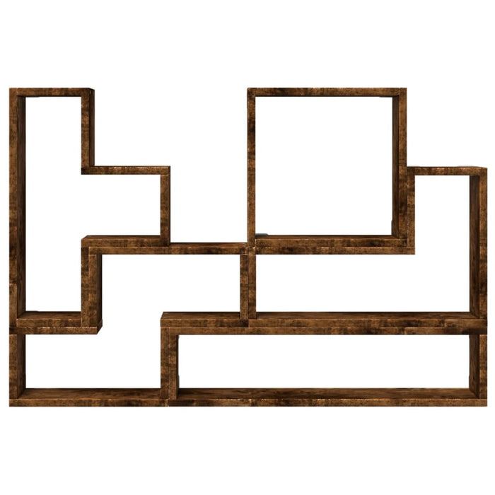Raft de perete, stejar fumuriu, 96x12x64 cm, lemn prelucrat - WALTI WALTI