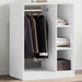 Dulap, alb, 77x48x102 cm, lemn prelucrat - WALTI WALTI
