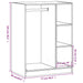 Dulap, stejar sonoma, 77x48x102 cm, lemn prelucrat - WALTI WALTI