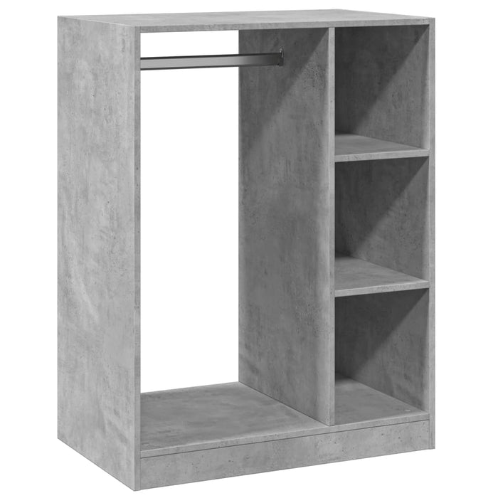 Dulap, gri beton, 77x48x102 cm, lemn prelucrat - WALTI WALTI