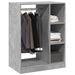 Dulap, gri beton, 77x48x102 cm, lemn prelucrat - WALTI WALTI