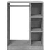 Dulap, gri beton, 77x48x102 cm, lemn prelucrat - WALTI WALTI