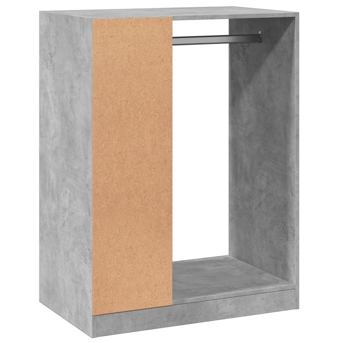 Dulap, gri beton, 77x48x102 cm, lemn prelucrat - WALTI WALTI
