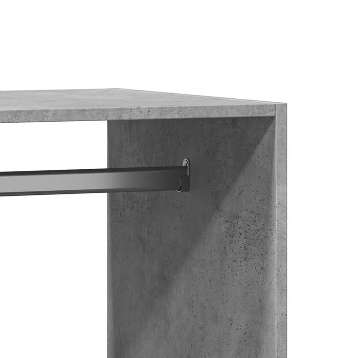 Dulap, gri beton, 77x48x102 cm, lemn prelucrat - WALTI WALTI