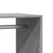 Dulap, gri beton, 77x48x102 cm, lemn prelucrat - WALTI WALTI